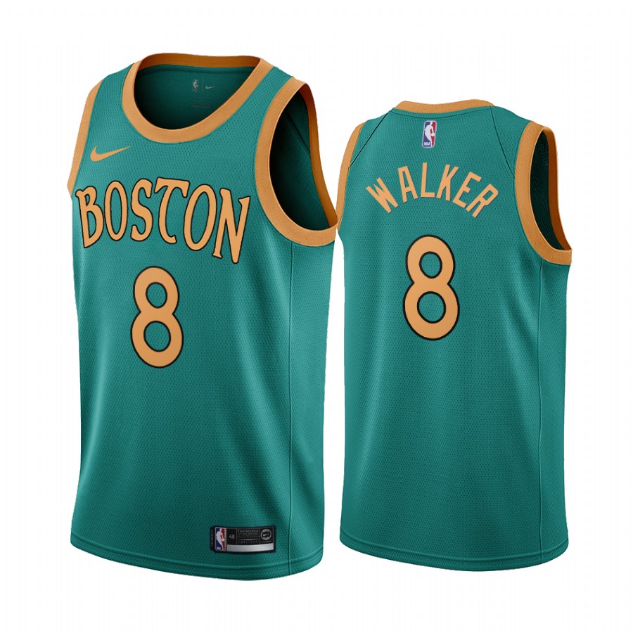 Nike Celtics 8 Kemba Walker Green 201920 City Edition NBA Jersey on
