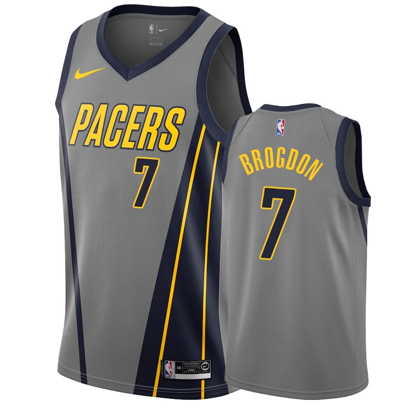 Nike Pacers 7 Malcolm Brogdon White NBA Swingman Earned Jersey on sale