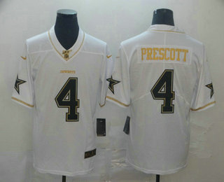بيور Men's Dallas Cowboys #4 Dak Prescott White 100th Season Golden ... بيور بيور Men's Dallas Cowboys #4 Dak Prescott White 100th Season Golden ... بيور