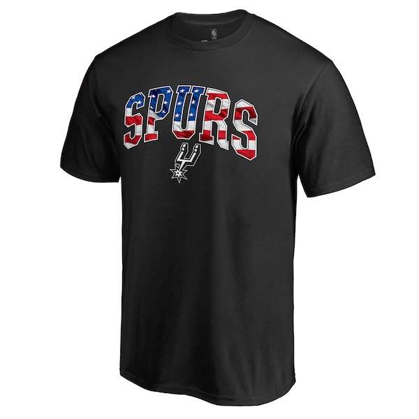 Men's San Antonio Spurs Black Banner Wave TShirt on sale,for Cheap