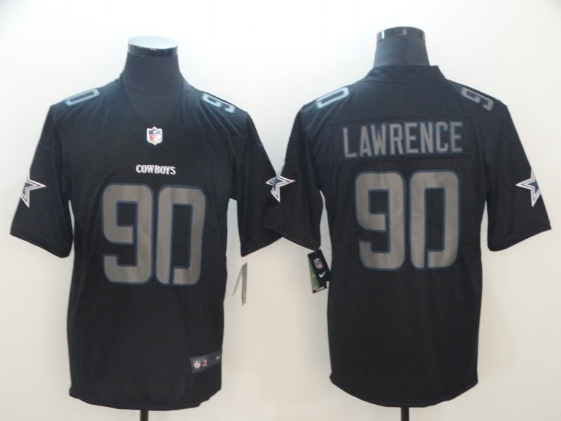 Nike Cowboys 90 DeMarcus Lawrence White Color Rush Limited Jersey on