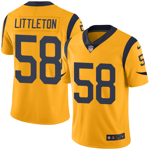 Nike Los Angeles Rams No58 Cory Littleton White Men's Stitched NFL Vapor Untouchable Limited Jersey