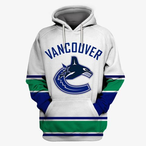 Men's Vancouver Canucks Blue All Stitched Hooded ...