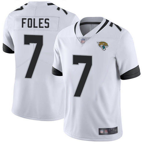 Nike Jacksonville Jaguars 7 Nick Foles White Vapor Untouchable Limited Jersey on sale,for Cheap 
