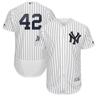 ذا روك وهو صغير Men's New York Yankees #42 Mariano Rivera White 2019 Jackie ... ذا روك وهو صغير