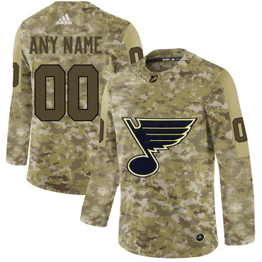 St. Louis Blues adidas Military Appreciation Team Authentic Custom