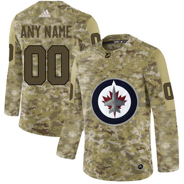 Winnipeg Jets Camo Men's Customized 