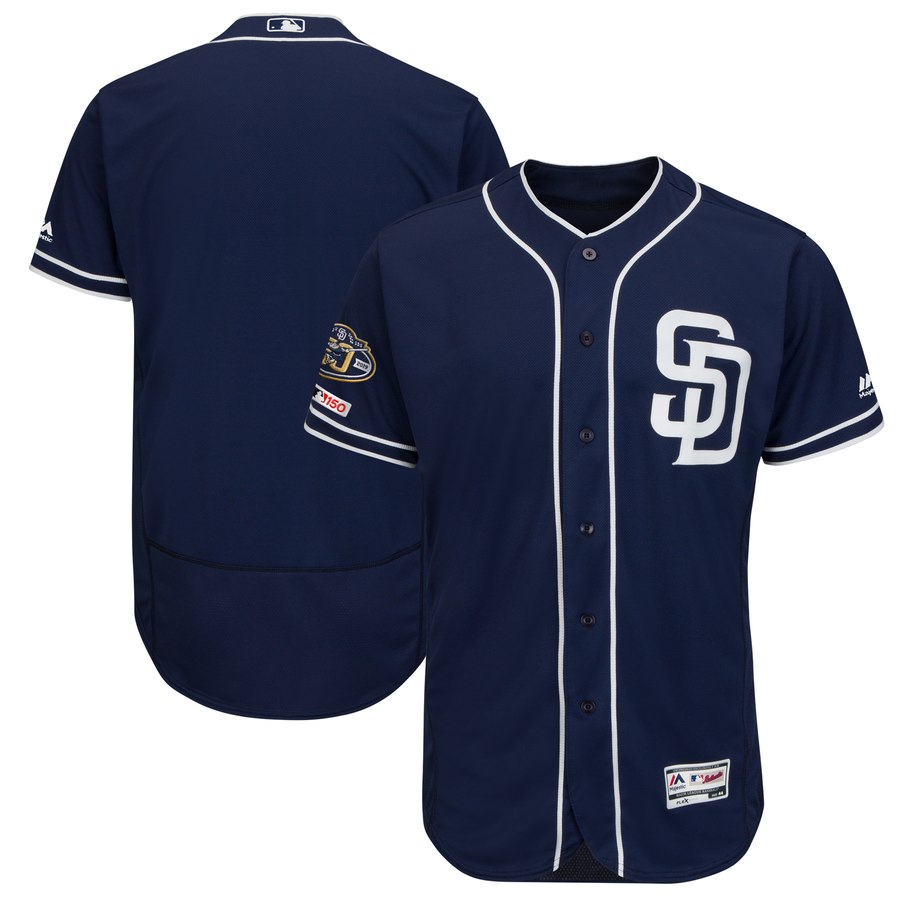 Men's San Diego Padres 4 Wil Myers Brown 50th Anniversary and 150th