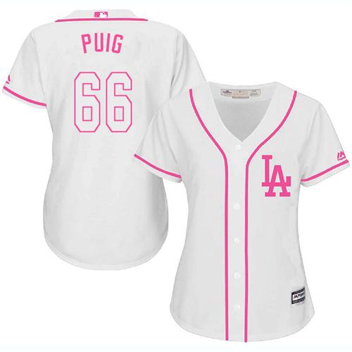 Dodgers 3 Chris Taylor White Pink Fashion Women's Stitched Baseball