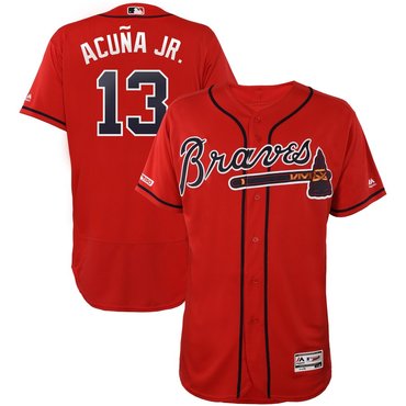 Nike Men's Atlanta Braves Ronald Acuna Jr. #13 Cooperstown Jersey