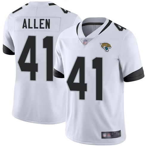 Nike Jacksonville Jaguars No41 Josh Allen White Youth Stitched NFL Vapor Untouchable Limited Jersey