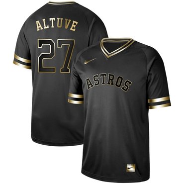 Astros #27 Jose Altuve Black Gold Authentic Stitched Baseball Jersey on  sale,for Cheap,wholesale from China