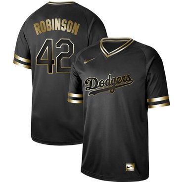 Men's Los Angeles Dodgers Cool Base Gold Jersey - All Stitched