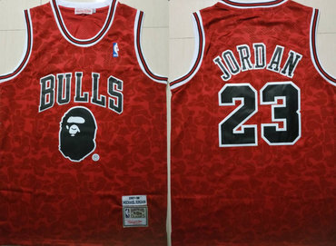 BAPE X Mitchell & Ness Special Edition Chicago Bulls Jersey - Swingman  Version