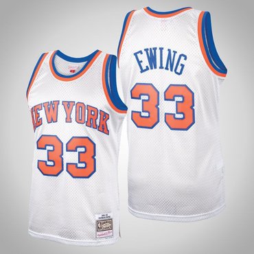 Mitchell & Ness New York Knicks #33 Patrick Ewing Swingman Jersey white