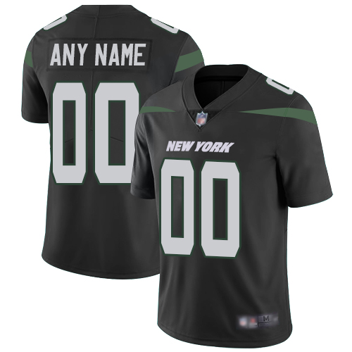 Customized New York Jets Alternate Youth Black Vapor Untouchable