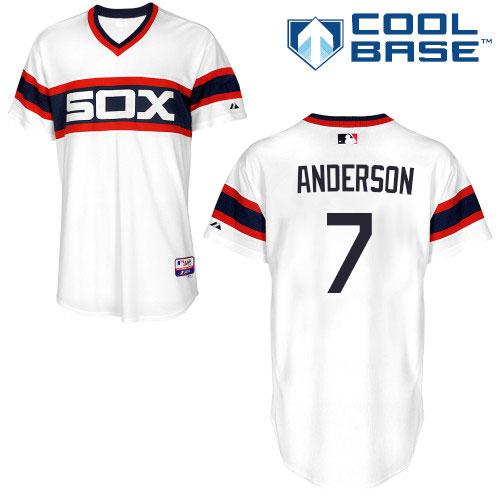 White Sox 7 Tim Anderson White Alternate Home Cool Base Stitched Youth Baseball Jersey on sale