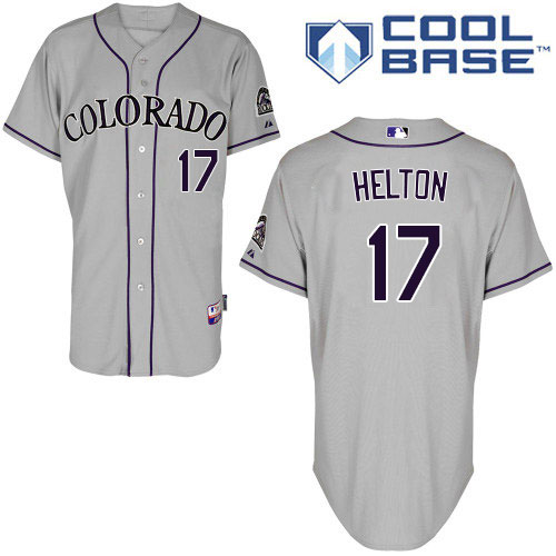 Rockies 17 Todd Helton White Cool Base Stitched Youth Baseball Jersey