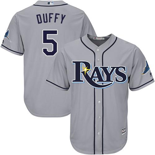 Rays #5 Matt Duffy Grey Cool Base Stitched Youth Baseball Jersey on  sale,for Cheap,wholesale from China