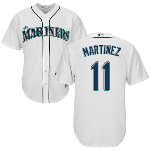 Youth Mariners 11 Edgar Martinez Cream Cool Base Stitched Baseball Jersey on sale,for Cheap