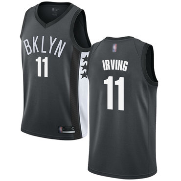 برادات نقي Men Brooklyn Nets 11 Irving Black dragon Nike 2021 Nike NBA Jersey قصيرة فساتين
