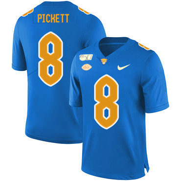 Pittsburgh Panthers 8 Kenny Pickett Blue 150th Anniversary Patch