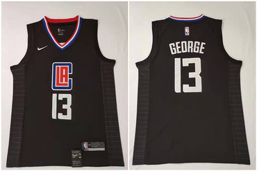 paul george clippers jersey black