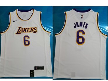 all white lakers lebron jersey