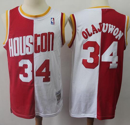 hakeem olajuwon white jersey