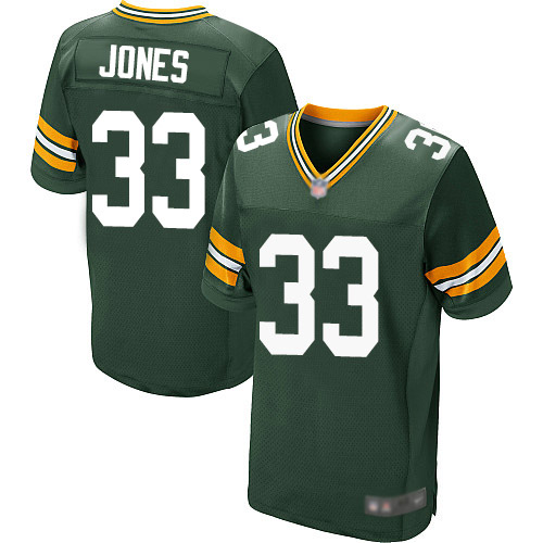 Nike Youth Green Bay Packers Aaron Jones #33 Green Game Jersey