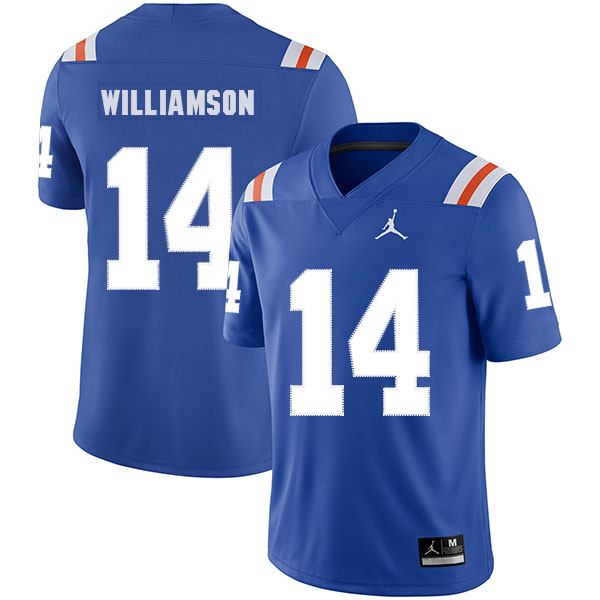 Florida Gators 81 Aaron Hernandez Blue Throwback College Football