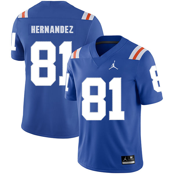 Florida Gators 81 Aaron Hernandez Blue 