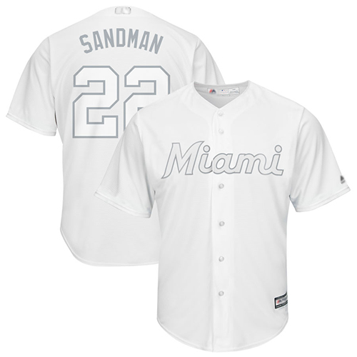 Miami Marlins Barbie Baseball Jersey White - Scesy