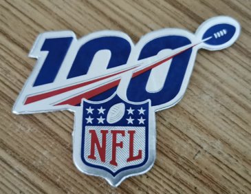 nfl 100 patch on jerseys