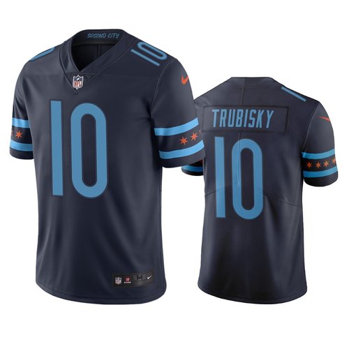 Chicago Bears 12 Allen Robinson II Navy Vapor Limited City Edition NFL
