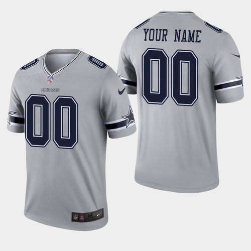 Men's Nike Dallas Cowboys Custom Inverted Legend Gray NFL Jersey on  sale,for Cheap,wholesale from China