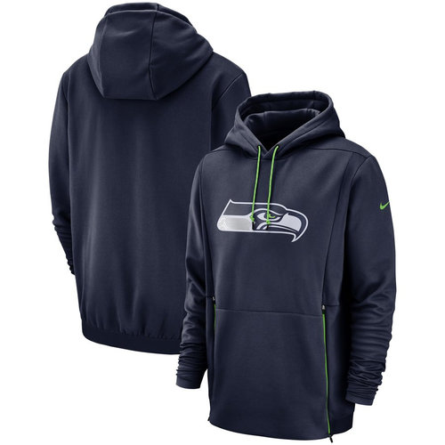 Seattle Seahawks Nike Sideline Property of Performance Pullover Hoodie ...