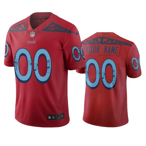 Jersey Ninja - Tennessee Titans Red Hockey Jersey