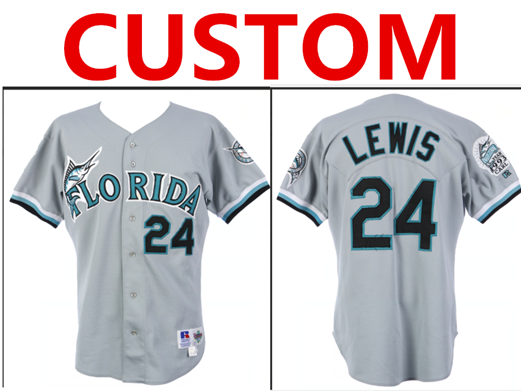 Miami Marlins Throwback Cool Base Jersey - All Stitched - Vgear