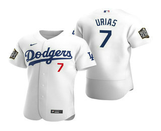 Men's Los Angeles Dodgers #7 Julio Urias White 2020 World Series Authentic  Flex Nike Jersey on sale,for Cheap,wholesale from China