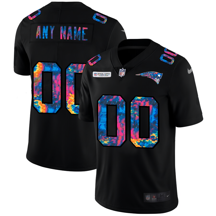 New England Patriots Custom Men's Nike Navy 2020 Vapor Limited Jersey