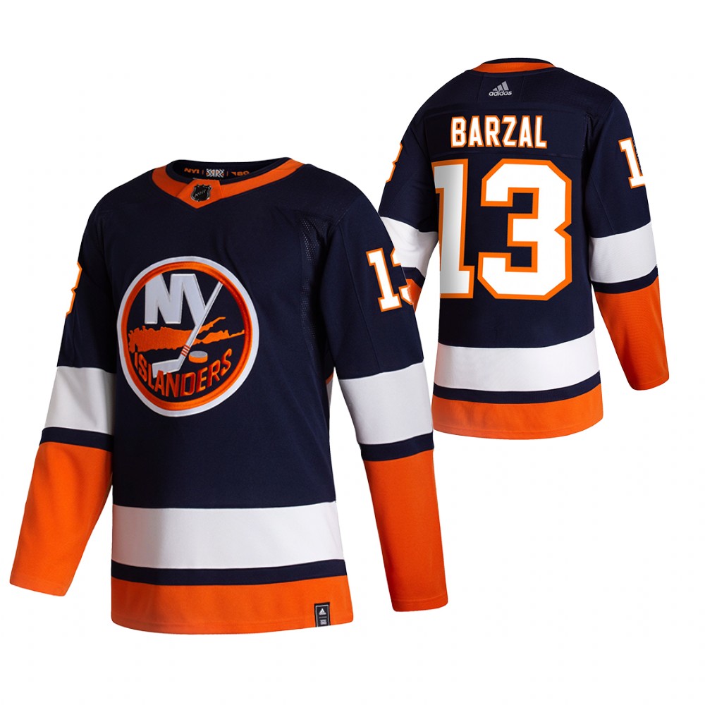 Men's adidas Mathew Barzal Royal New York Islanders Authentic Player Jersey