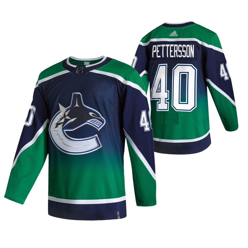 Vancouver Canucks Custom 00 Navy PrimeGreen Reverse Retro Jersey 2022-23 -  Bluefink