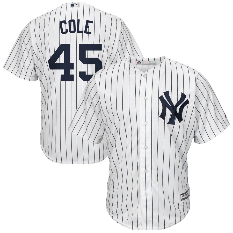 Men's New York Yankees 99 Aaron Judge White Home No Name Stitched MLB
