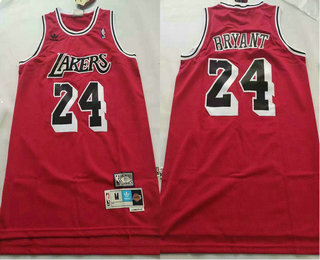 All Star Men 8 Kobe Bryant Jersey Red Los Angeles Lakers Swingman