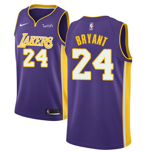 Los Angeles Lakers #24 Kobe Bryant Black With Purple Swingman Jersey on sale,for Cheap,wholesale from China