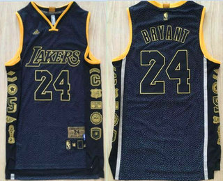 Men's Los Angeles Lakers Kobe Bryant Nike Black Jersey Retirement