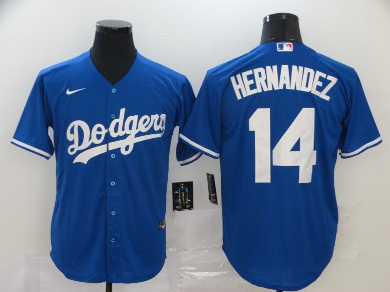 Men's Los Angeles Dodgers Blank White Stitched MLB Cool Base Nike
