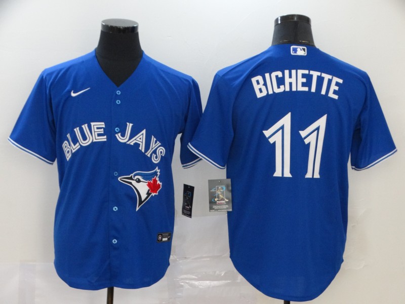 Men's Toronto Blue Jays 11 Bo Bichette Blue Stitched MLB Cool Base