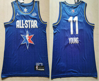 GIANNIS ANTETOKOUNMPO Bucks 2020 Jordan Blue ALL STAR GAME Swingman Jersey  S-2XL